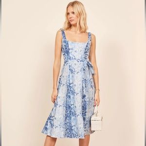 NWT Reformation Garten Shibori Tie Dye Linen Dress